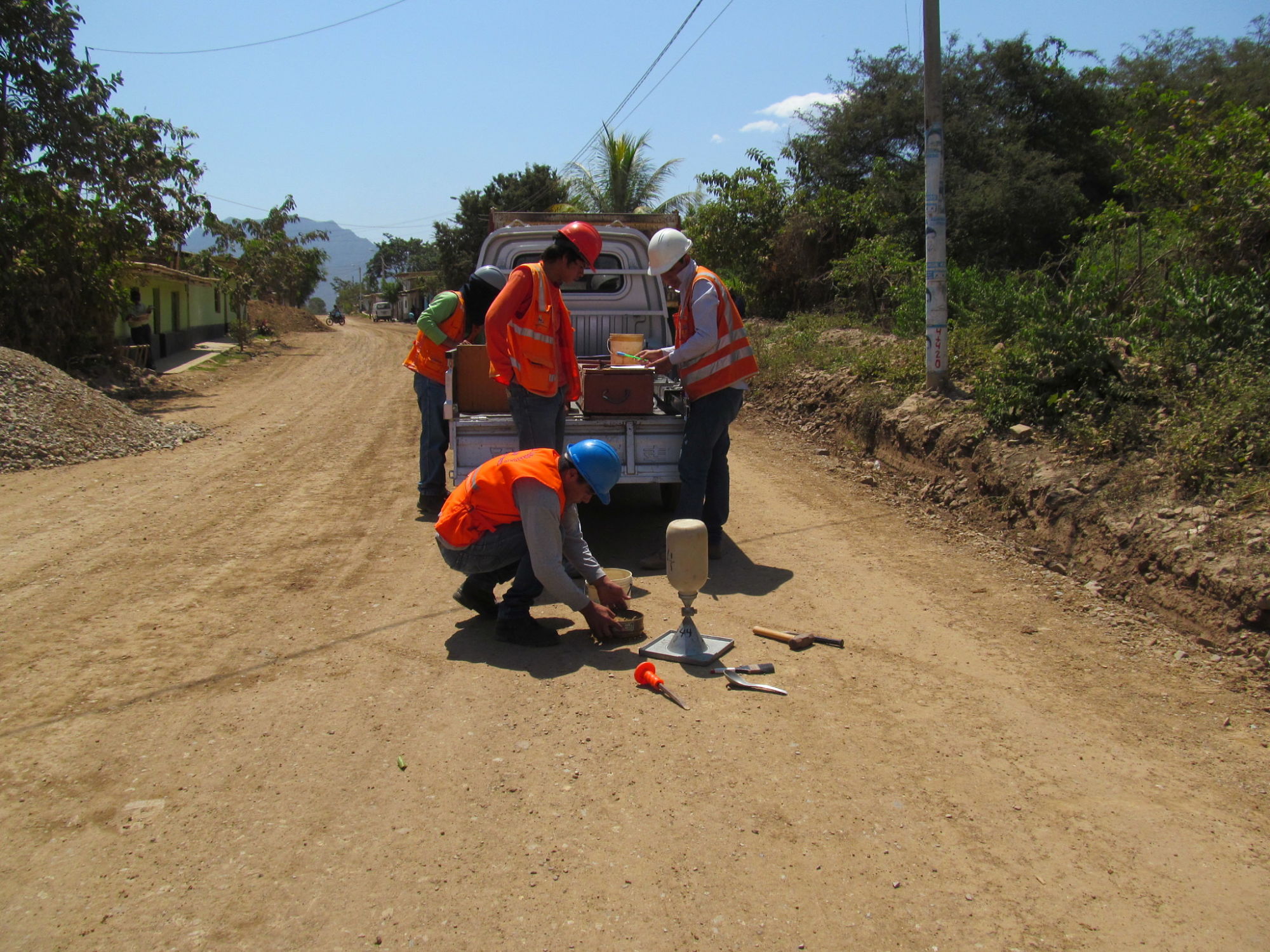 Densidades de campo - Cono de arena