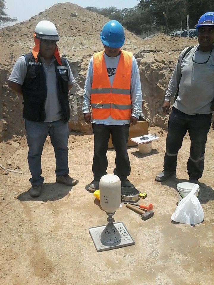 Densidades de campo - Cono de arena