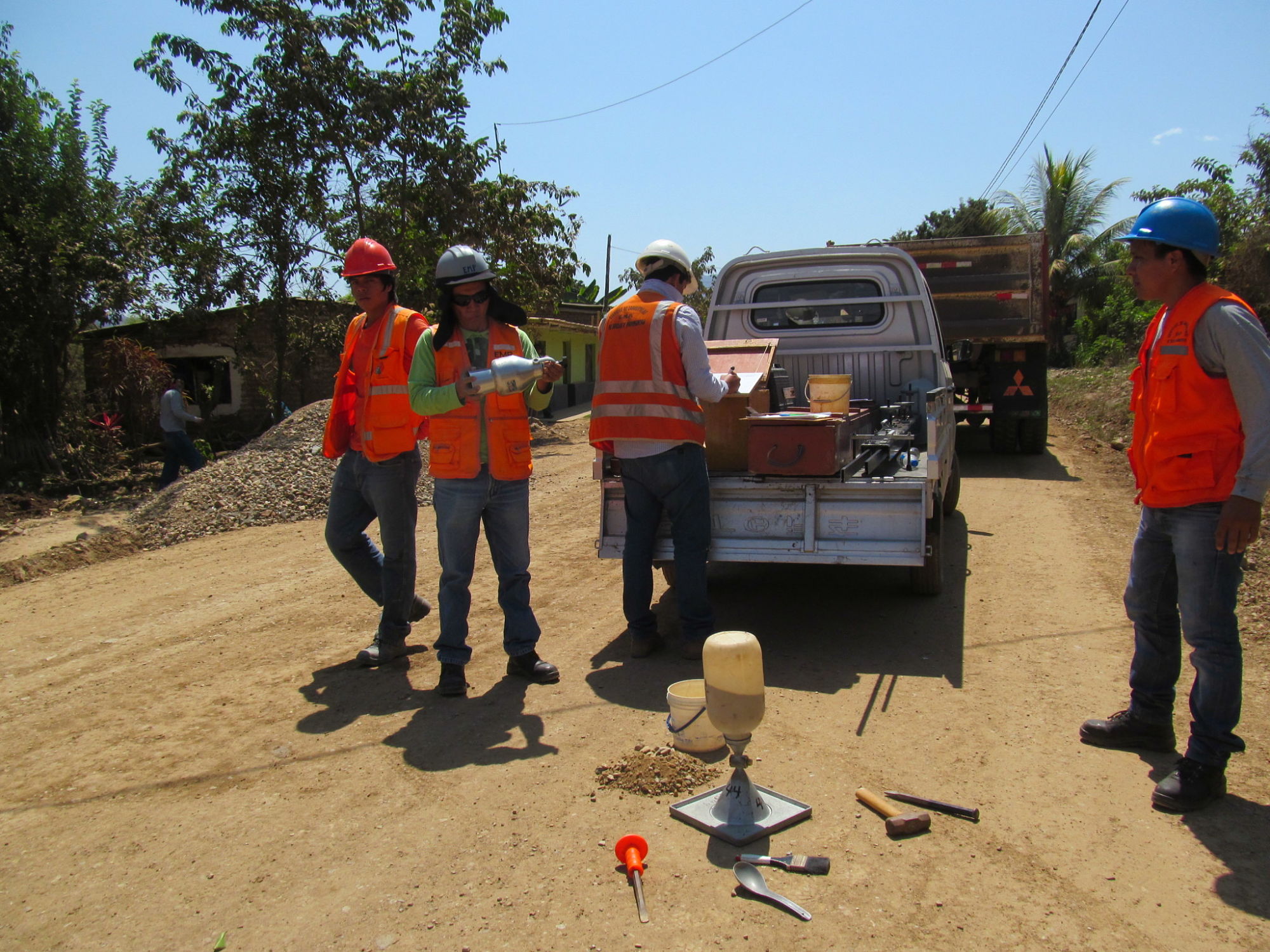 Densidades de campo - Cono de arena