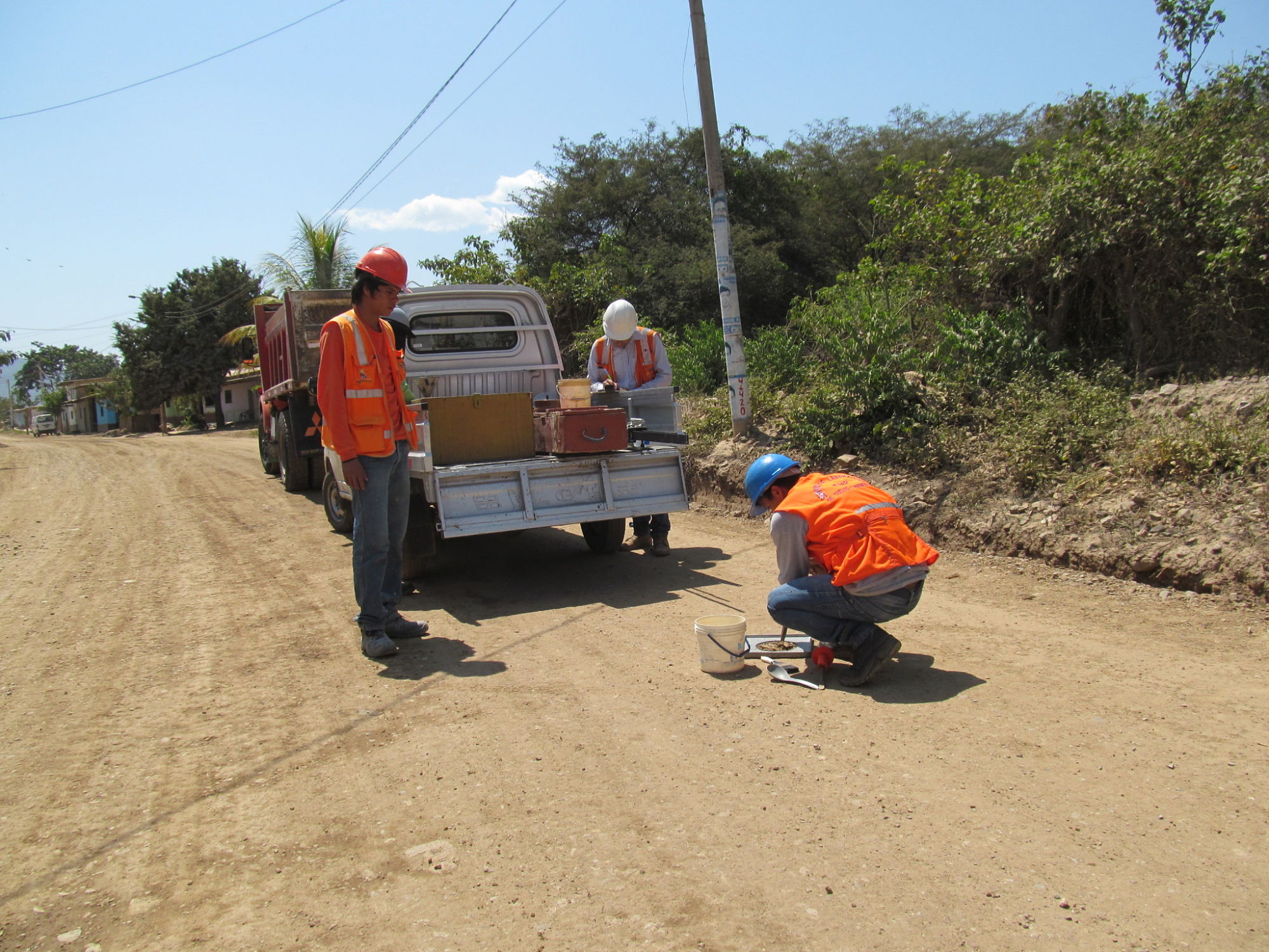 Densidades de campo - Cono de arena